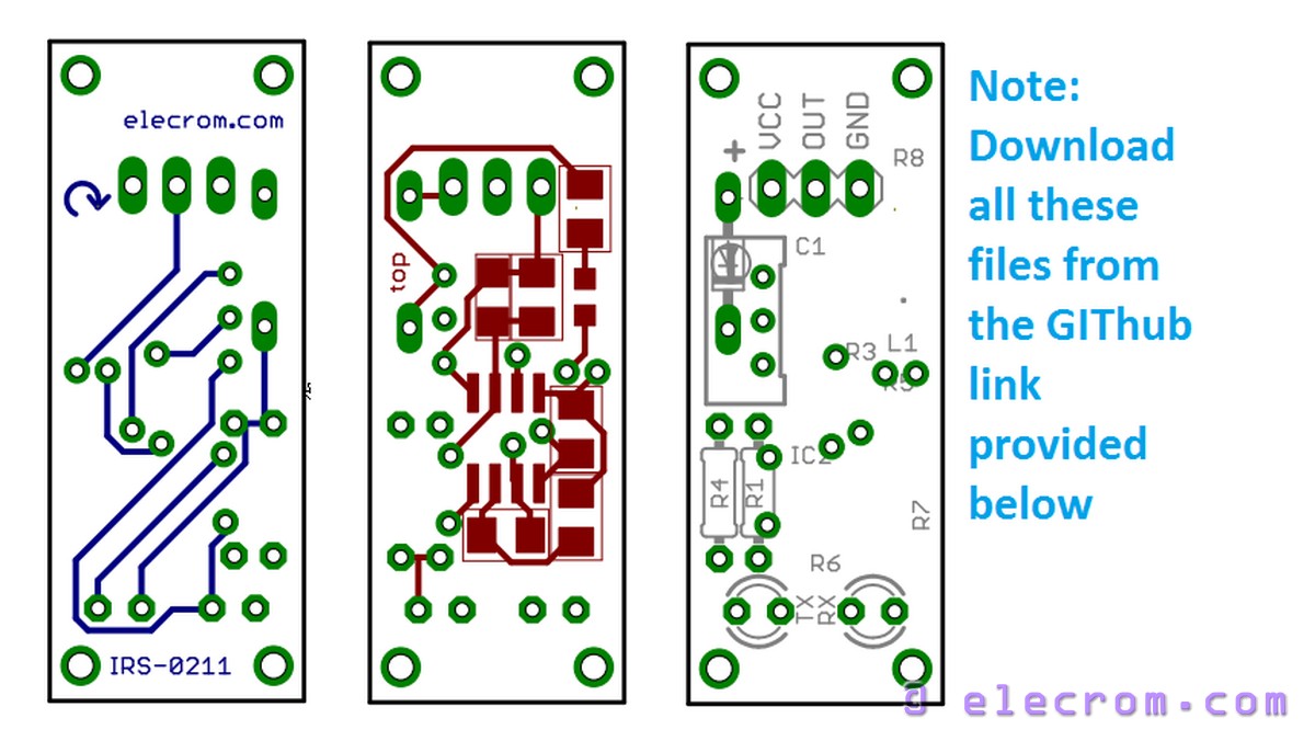 IR Sensor Module PCB