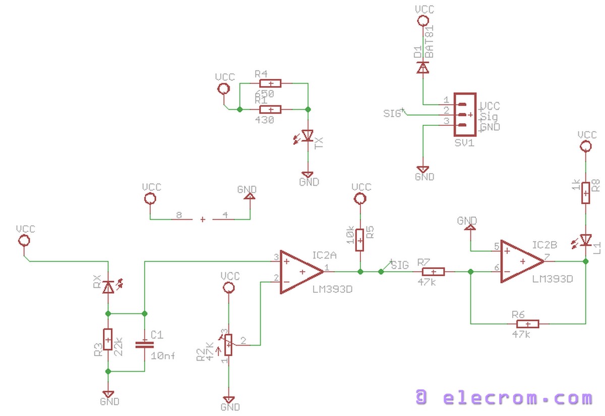 IR sensor module schematic